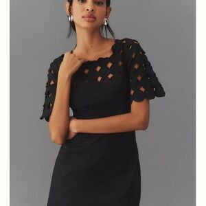 Anthropologie Cutwork Mini
Shift Dress